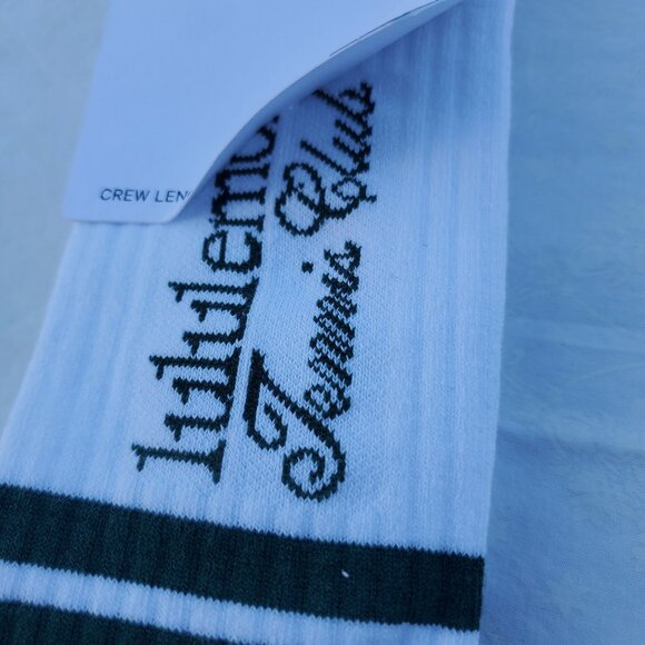 NWT Lululemon Daily Stride Ribbed Comfort Crew Socks Tennis Club - Size Large - Picture 8 of 8